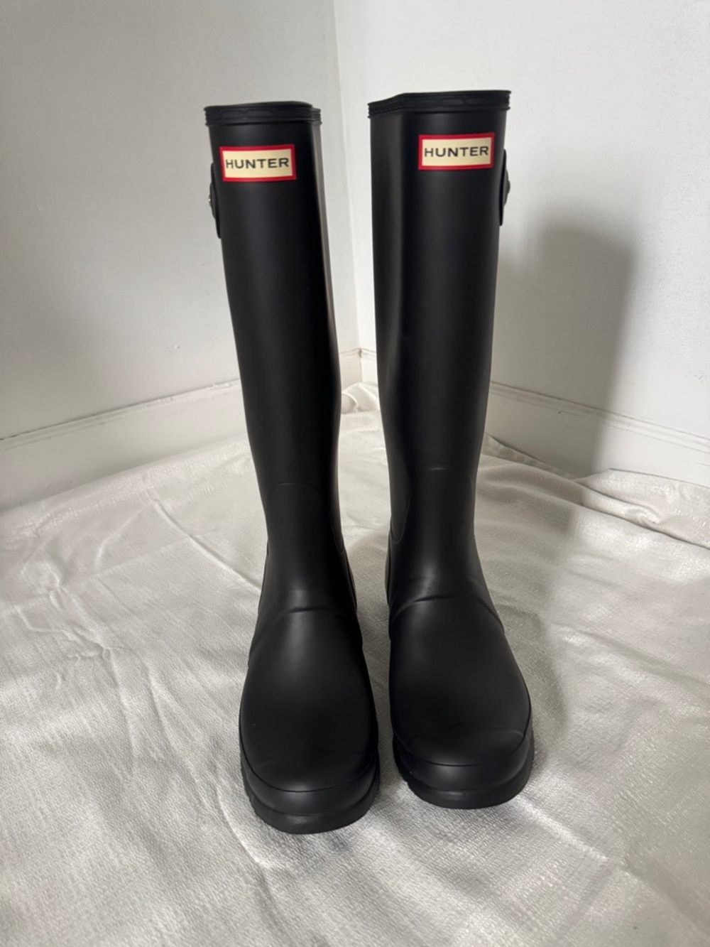 Classic Hunter Original tall rain boots in matte black